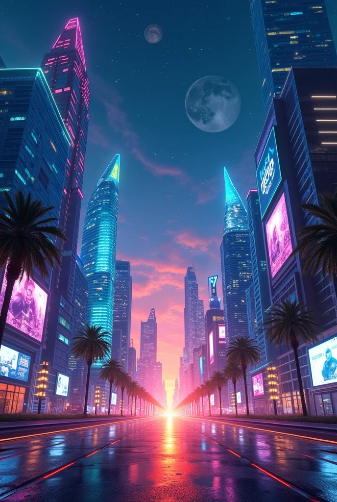 Create a futuristic image for Tetris