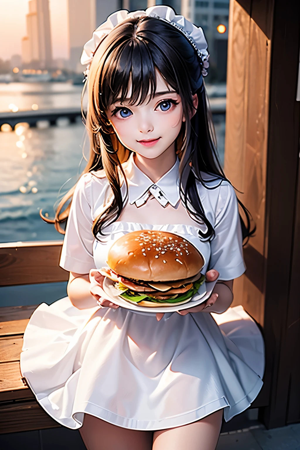 masterpiece,Highest quality,Very detailed,Hamburger Girl