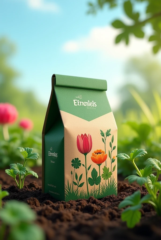 create a, seed-based eco-friendly, recyclable, parcel package that could be planted (for online shoppers) biodegradable