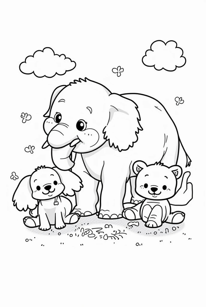 I want to create at least 10 simple images for a coloring book by numbers for children between 4 and 7 years old. They must be images of animals that they must paint according to a certain number that will appear in a mini bibliography below each image.