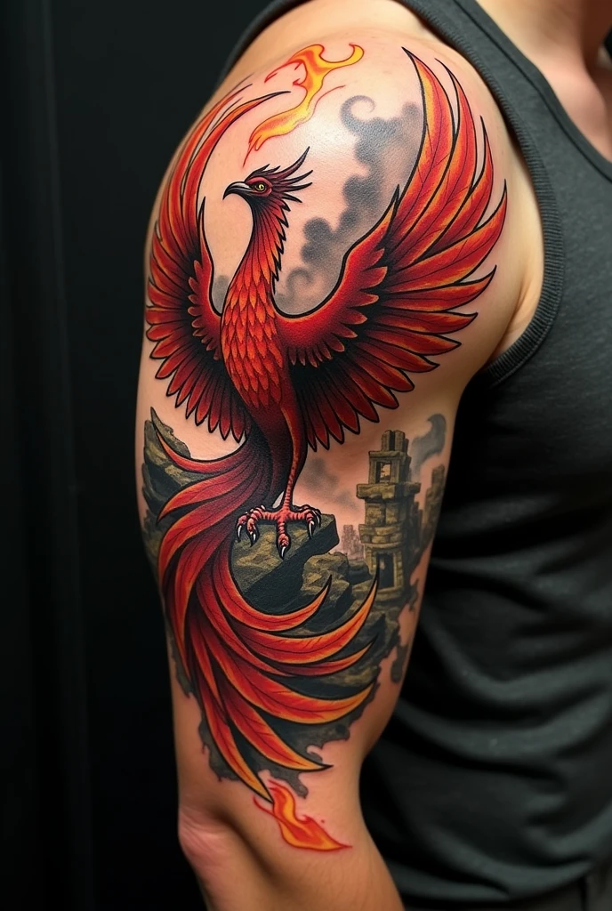 Phoenix tattoo for men