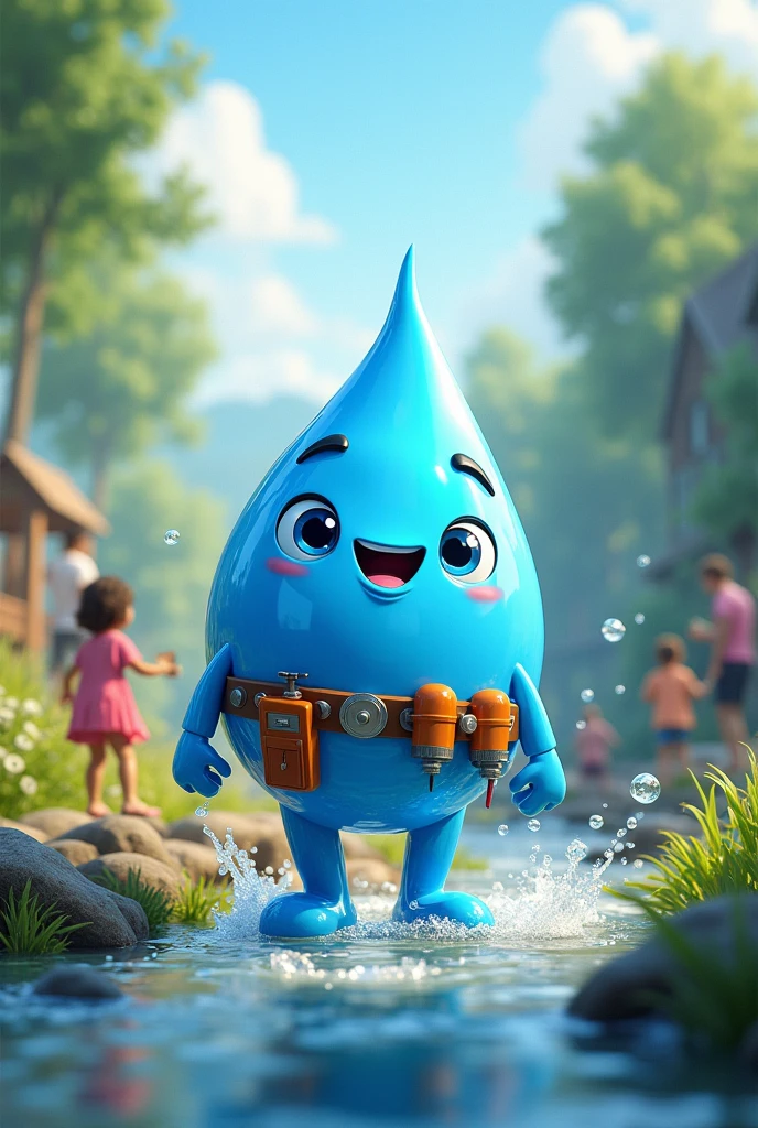 We are a water and wastewater solution providing company is generating a character as a part of our digital marketing strategy to increase the audience, which has a significant relatability with the industry, in order to incorporate in posters and videos