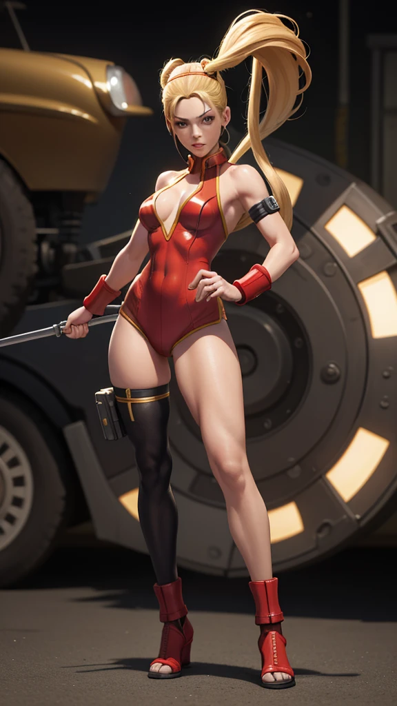 Masterpiece, 1:2, 1 girl, hot full body, 4k details, cammy from street fighter, iconic outfit, ultra details, sexy wallpaper