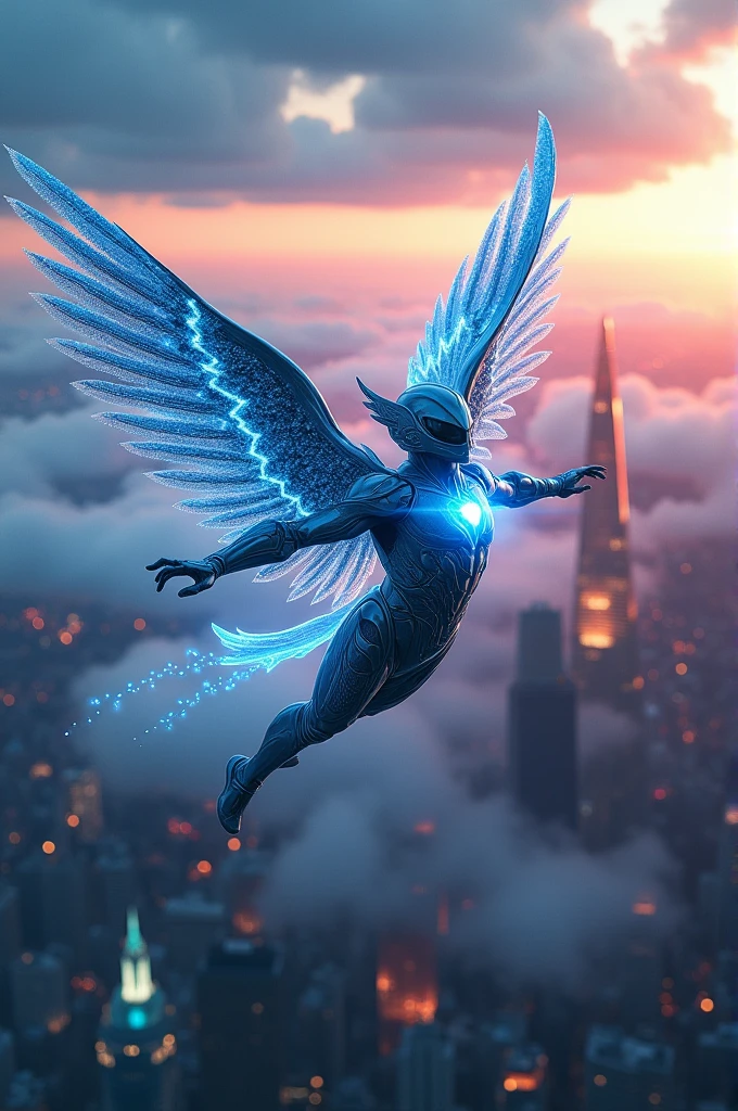 Can you create a super hero that has power he can fly and have intelligent mind power