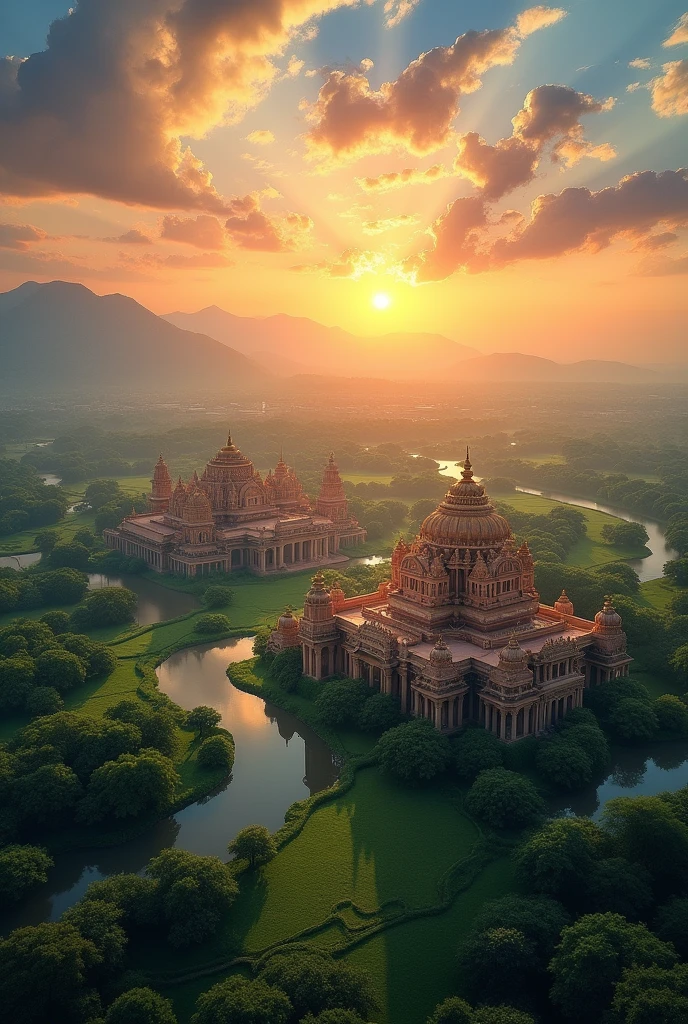 Indian kingdom sky view