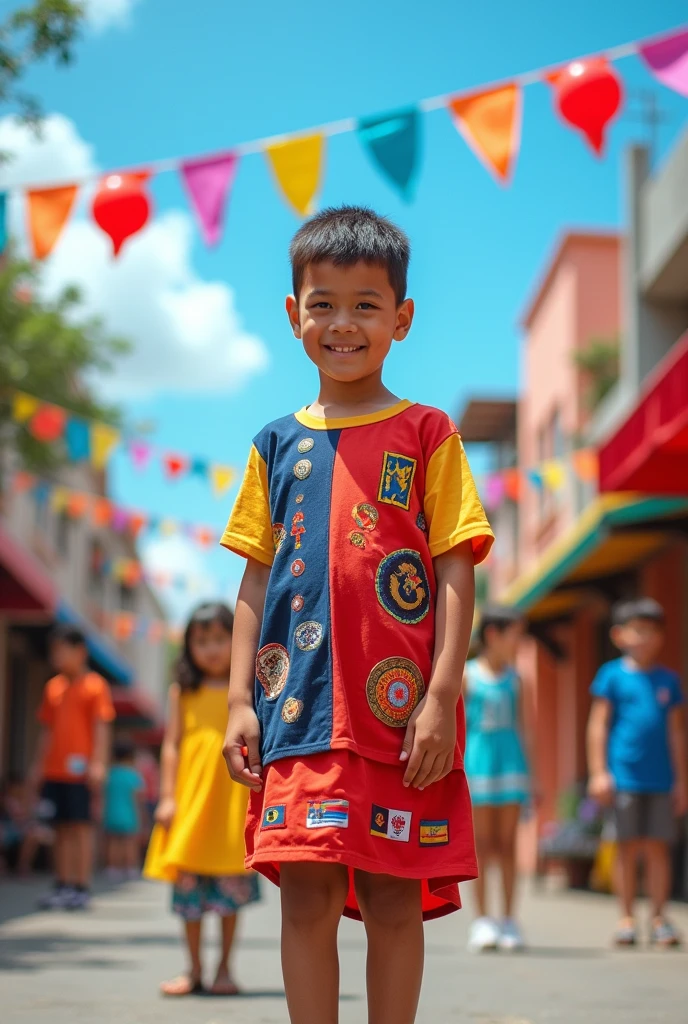 recycle dress about merdeka for boys