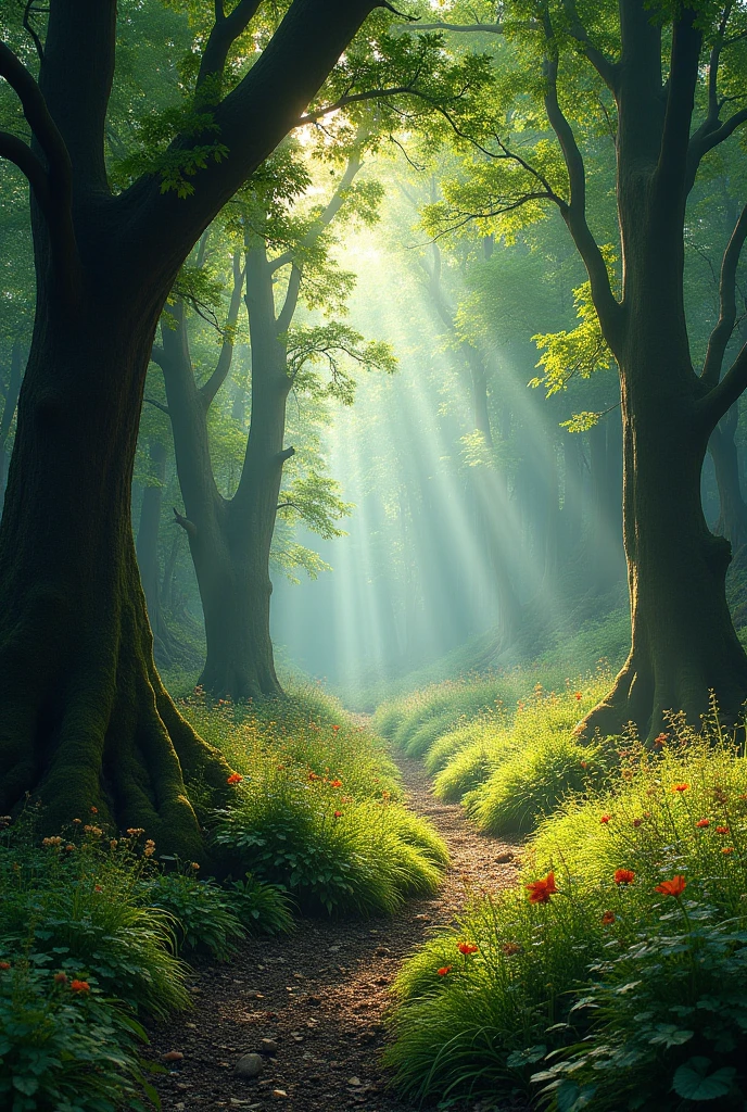 Background in a forest