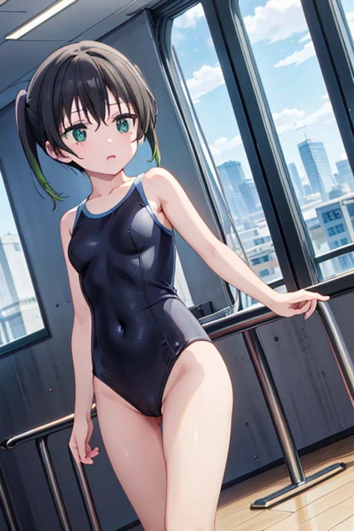 Highest quality、masterpiece、One person、Nijigasaki Gakuen、gym、cute、leotard、Yuu Takasaki