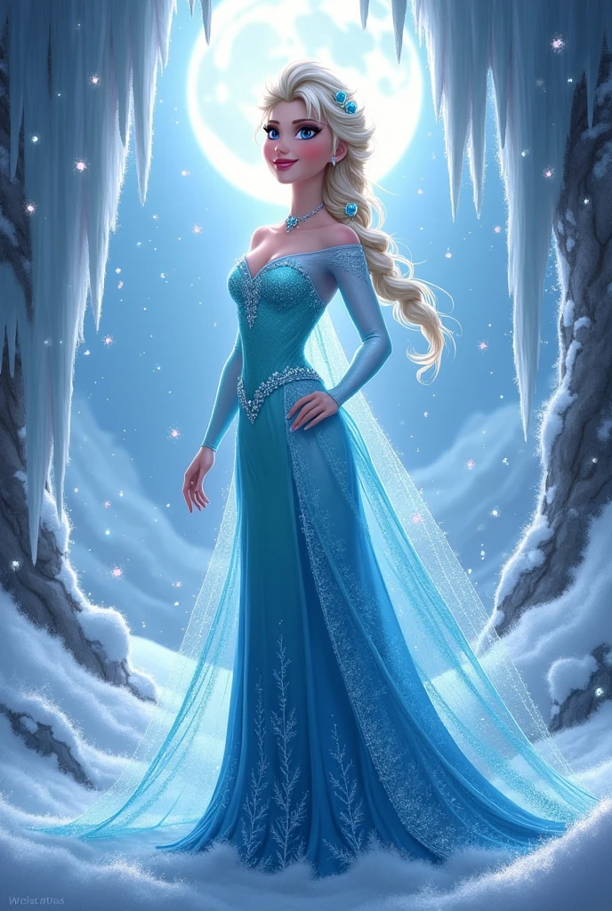Elsa with big breasts