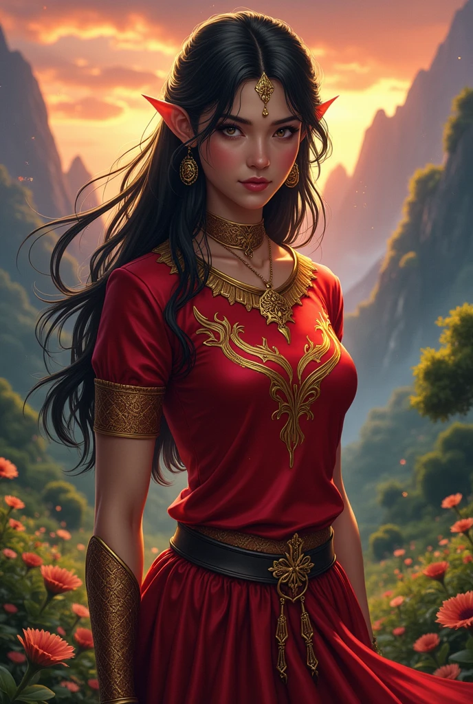 Red pirena jersey from Encantadia