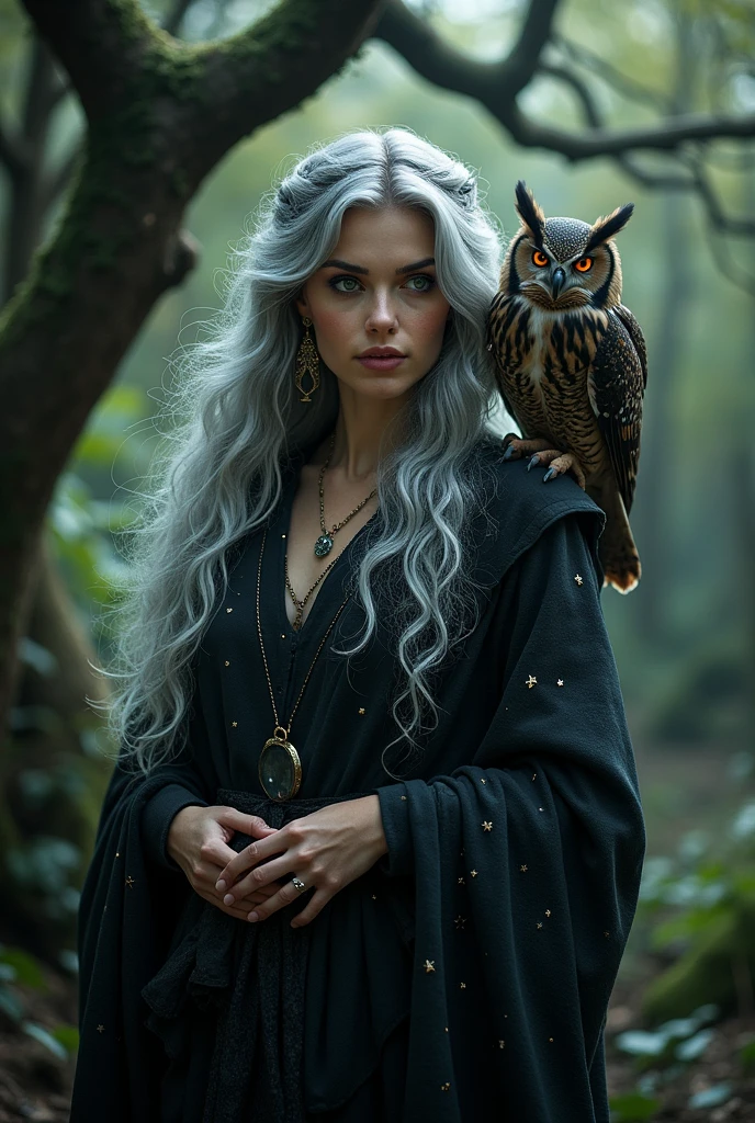make a witch together with an owl tear shroud