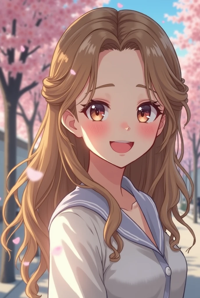 My Wife、She resembles Haruka Hantani and Tsubasa Honda from Nihon University.。21 years old, long blonde hair, half-up style。とてもとてもとてもとてもかわいい❗めちゃめちゃめちゃめちゃかわいい‼️