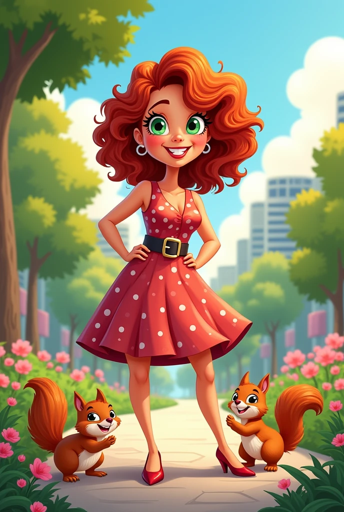 adult chubby cartoon woman