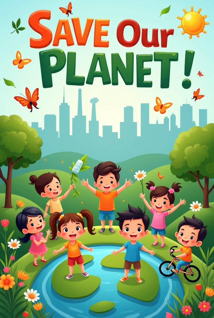 poster on how to save the environment. 