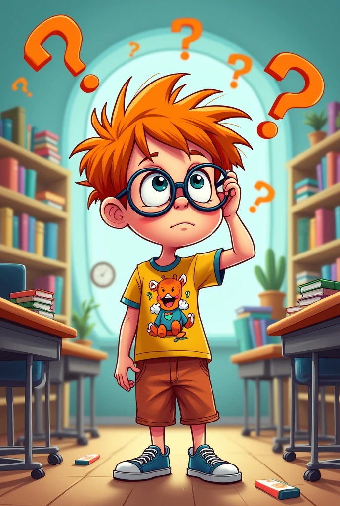 confused boy cartoon