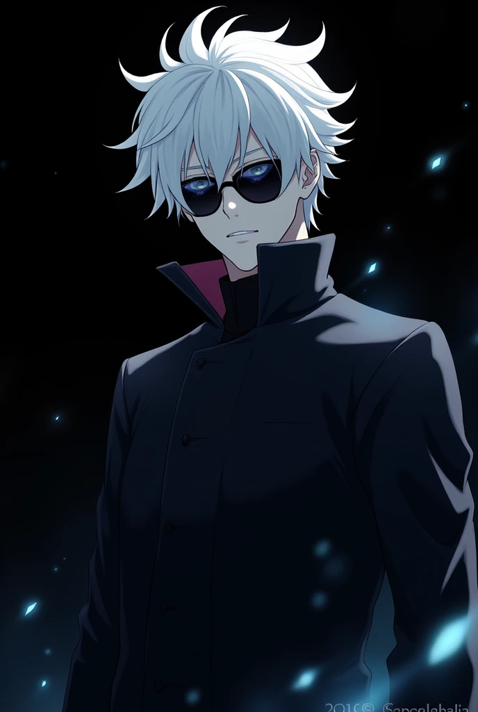 Gojo satoru at the black background