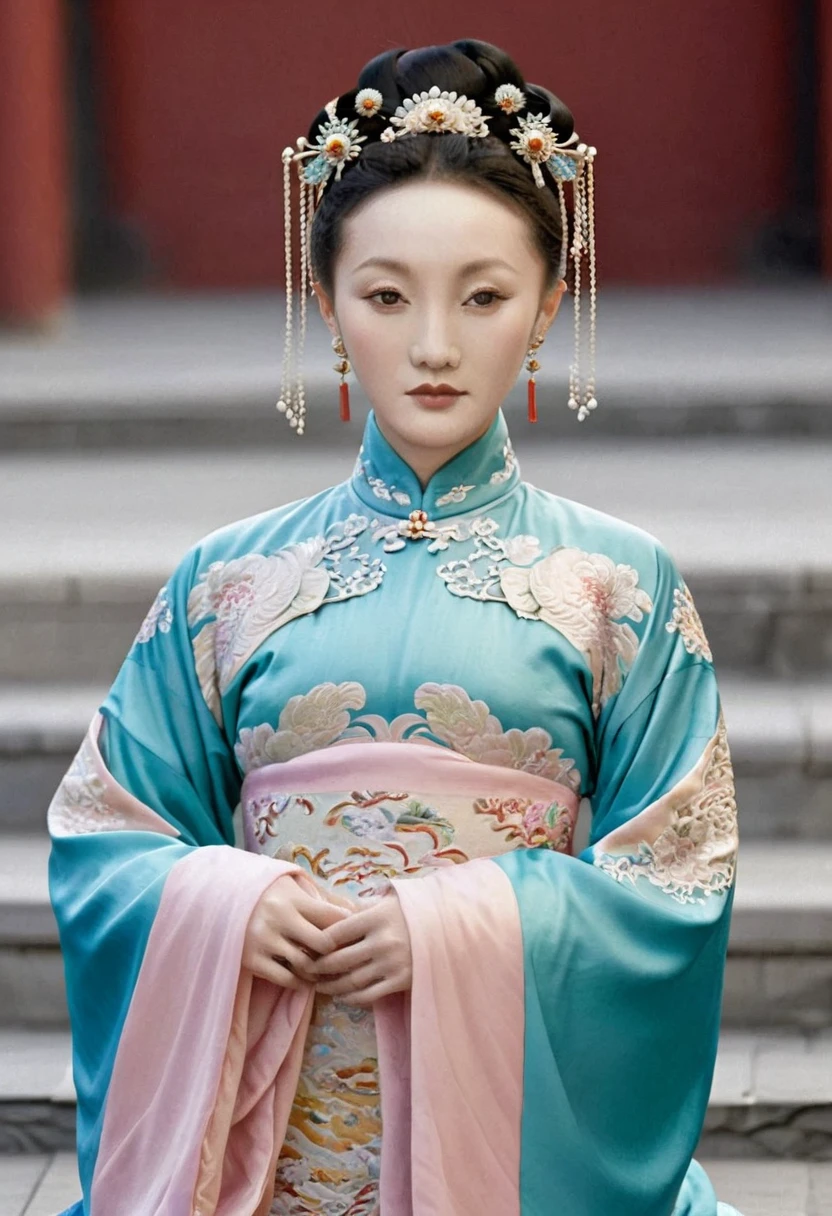 Female emperors of the Qing Dynasty, Full body nude seen from the front, Outside the Qing Dynasty Palace
