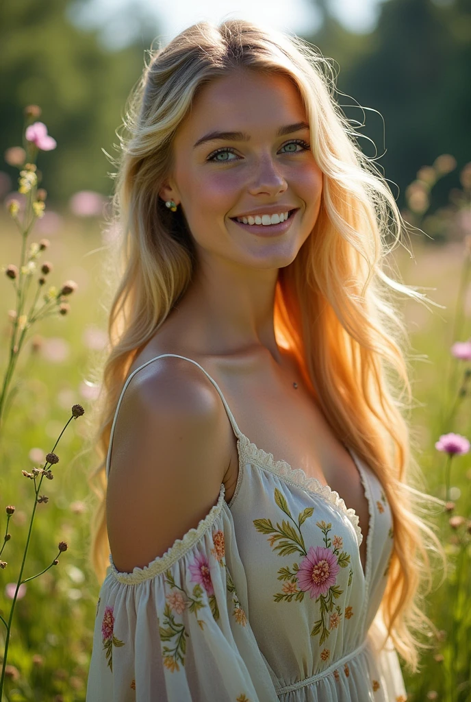 blonde with blue eyes