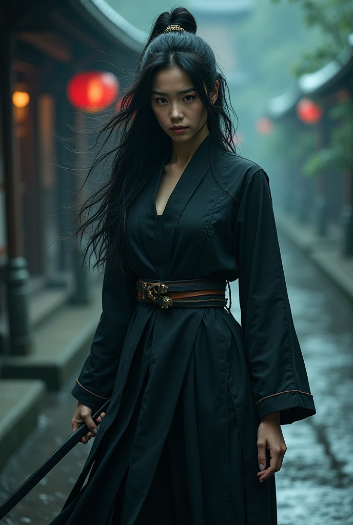 Compose a brief narrative featuring a ninja, a captivating and seductive figure known for his exceptional stealth and combat skills. Describe her background, unique abilities, and a significant conflict she courageously faced. The narrative should encapsulate the essence of your character and the influence she exerts as a symbol of grace, resilience, and determination