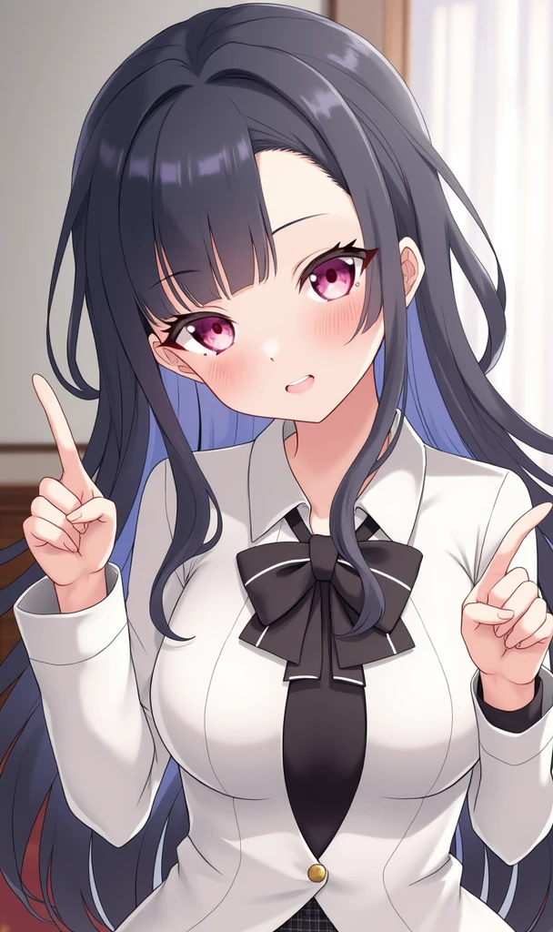 Highest quality、anime、cute、Open your pants and show me、Beautiful fingers