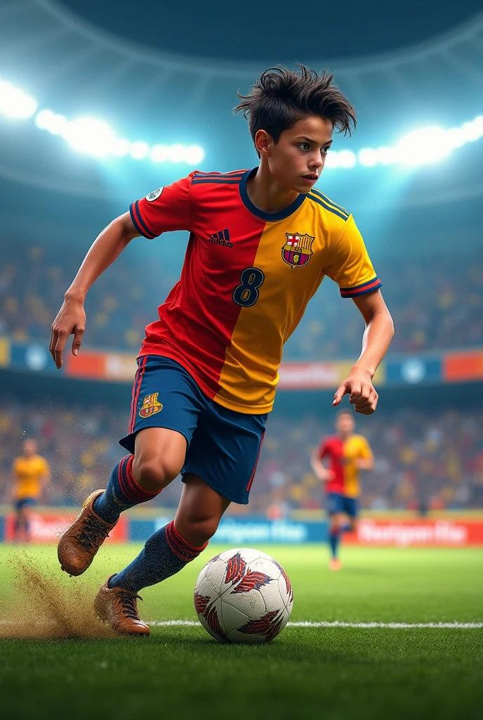 Created a player aged 16 footballer number 8 text called BARON__X__UNKNOWN