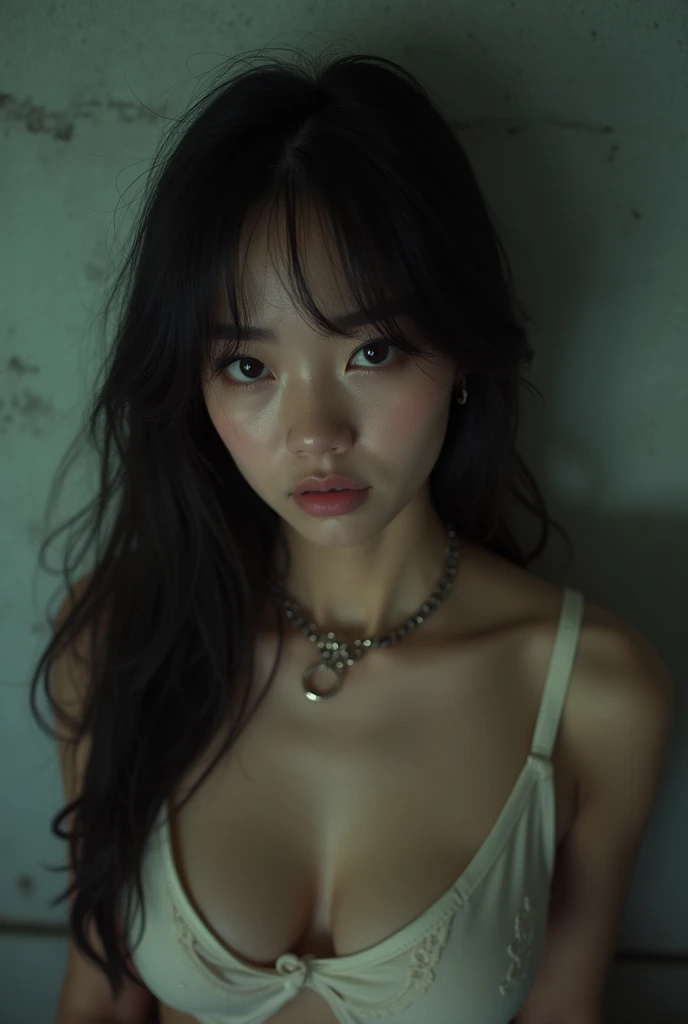 A gang caught a Korean hottie.、I took off all her clothes and touched her body parts.。Detailed skin texture, Ultra-realistic reality的 Long Hair, Wavy hair Breasts in good shape, Deep Valley ((Dark concrete walled basement)) (wet disheveled hair) slave (((sad))) Long Hair detaiils Pussy pubic hair Pussy pubic hair Chained Beauty ((Japanese Mature)) ((Rag cloth)) ((reality)) ((Pushed down)) 縄でdetaiils dirty white loincloth Crucifixion ((Crucifixion)) Beautiful woman with perfect figure Soft breasts and white skin Highest quality Erotic Exposed skin Small breasts well-shaped chest Bondage White bottom Dirty underwear Torn underwear pubic hairが見える whole body After the attack Thin legs 40-year-old woman Beauty painful表情 painful Pain painful表情 Chain collar Chained No Escape Rag underwear It is dirty Sweating Erotic I hate it Tragic monkey muzzle Tortoiseshell binding