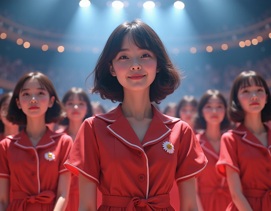 [Japanese Clone girls=Myself], [Perfect Clone girls Raw Photography Art], [16K, Highest quality, Ultra-high resolution], (((Unrealistic, Unprecedented sight, hyperdimensional space, A sight beyond imagination, (((A world of mass proliferation of myselves, Ultra-realistic)))))), (Japanese, woman, 22-year-old, Saito-Asuka), ((Small face, Brown and black hair, Short Hair)), ((Very beautiful detailed girls, Accurate body structure, Very detailed and perfect super busty body)), ((amazing super big tits, Large, swelling breasts)), (Dark Eyes, Mature face, Cute Smile, A gentle gaze), (Happy laughter), [[(((((Very detailed, 1girl-1,000,000,000,000,000,000,000,000,000,000,000,000,000cloning girls))))), (((((Extremely detailed and precise depiction of the double, Perfectly the same girl, The exact same smile, Perfect same hair, Perfect same clothes, Exactly the same height, Perfect same super busty))))), (((((Myself only))))), (((Very detailed, on stage, Idol Group, Nogizaka46's stage costumes, 1,000,000,000,000Myself))), (((Very detailed, Audience seats, camisole, 1,000,000,000,000,000,000,000Myself)))]], (((Perfect description, Smiling face, hug, wave hands, Matching poses, Matching dance))), (((Very detailed, Super crowded in a different dimension, Abnormal crowding, Super crowded))), (Large Concert Hall, Front bright light, Illuminated by spotlights, Live Stage Lighting), (((Wide field of view, Very detailed, Detailed ultra-perspective depiction)))), Group idol group photo, Anywhere Angle
