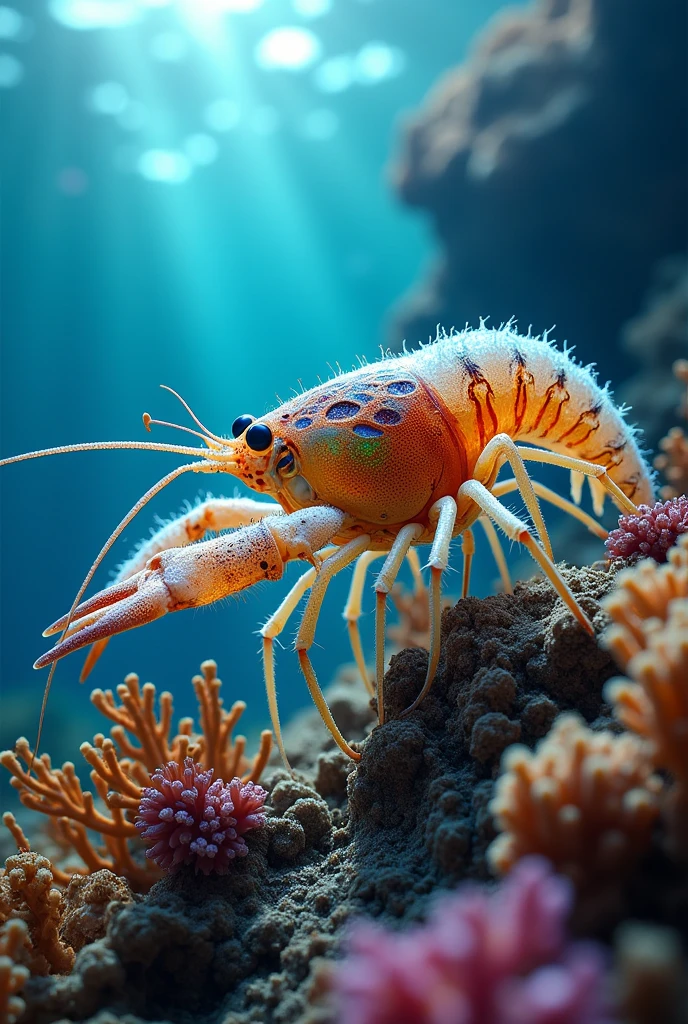 masterpiece, Highest quality, spiny lobster、transparent exoskeleton、