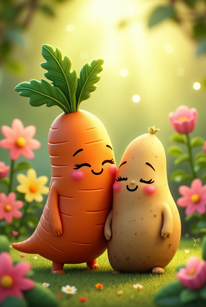 Une carotte et une patate en couple