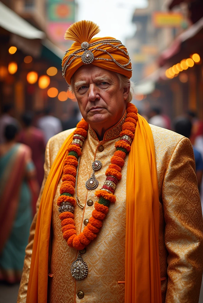 Trump in indian traditional wear