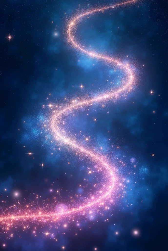 a starry magic trail like is being used on graphics for the disney movie wish presenting a movietitle #midjourney
