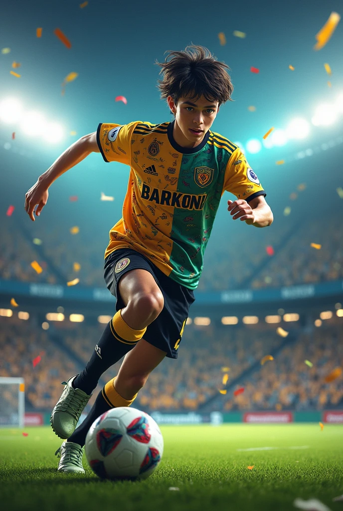 Created a 16 year old footballer bib text player called BARON__X__UNKNOWN