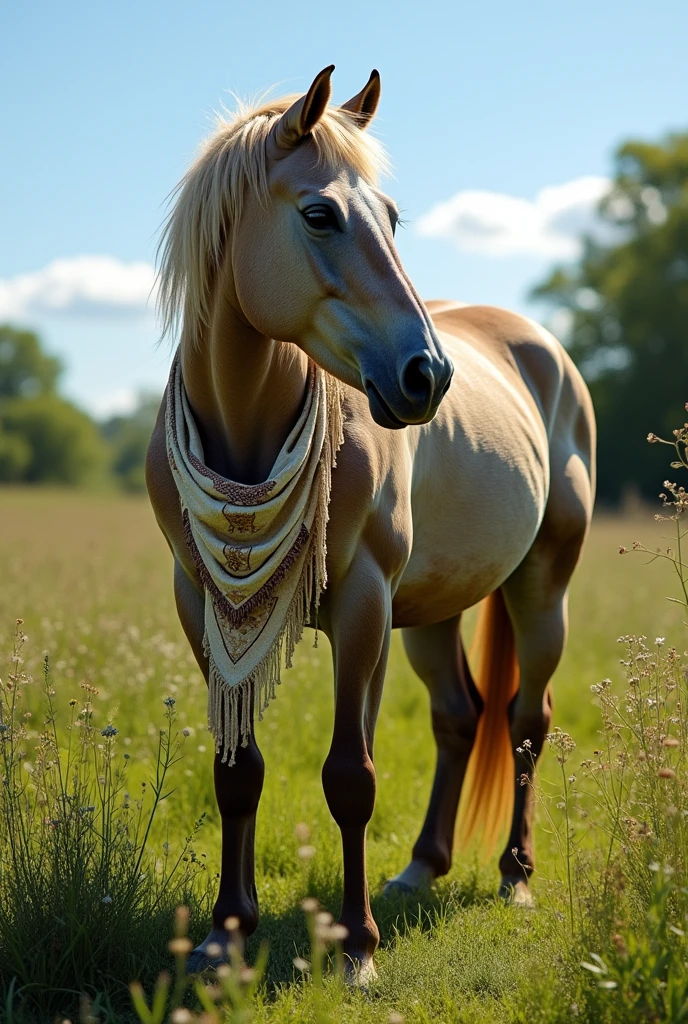 old horse, homely, pangare, poorly cared for masonic apron