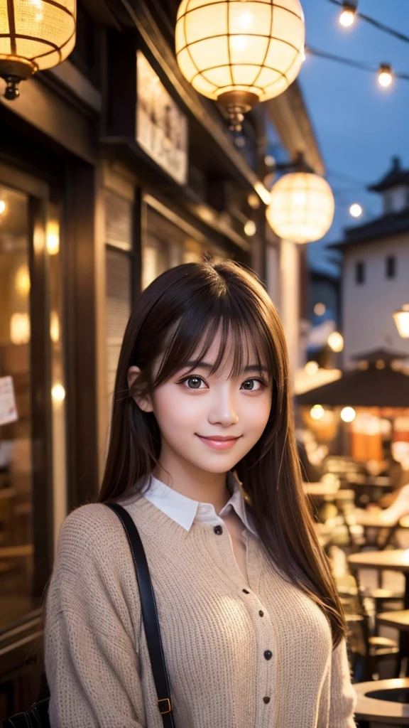 Cute girl working at a cafe terrace Japanese 19age
Professional Lighting Digital SLR Beautiful and elaborate face Perfect and beautiful face Big eyes Smile