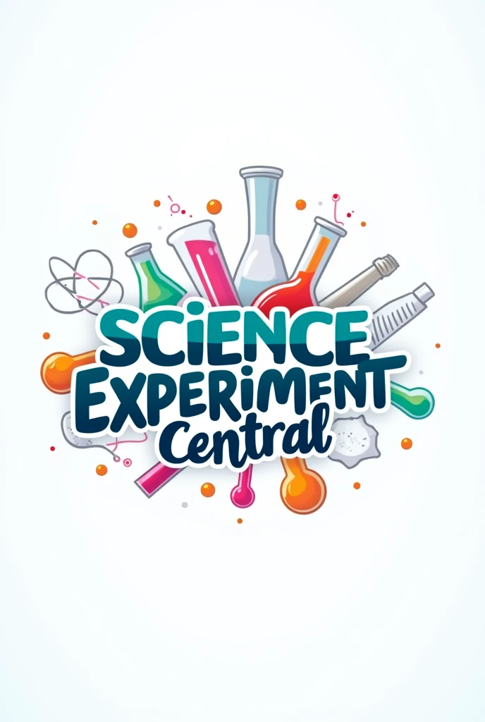 Best quality, 8k image,logo for youtube channel compulsory to write this topic in logo topic is science experiment Central with some unique shape and some professional