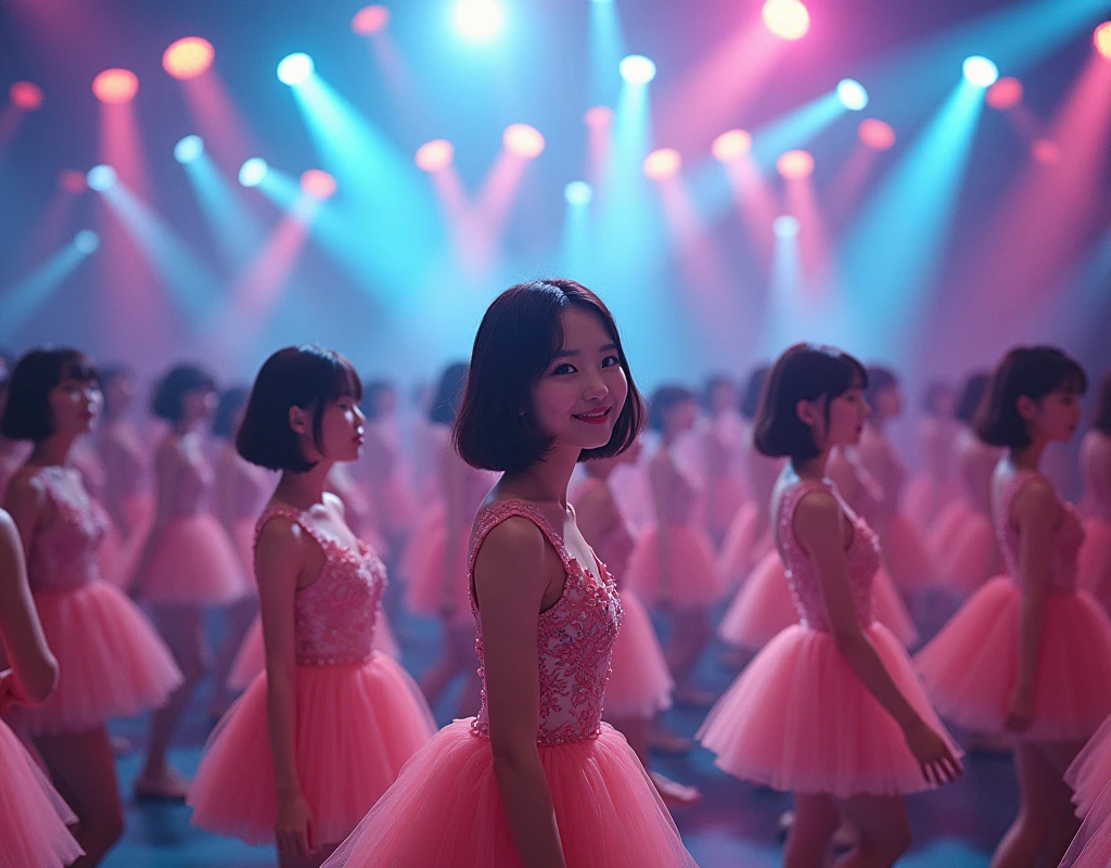 [Japanese Clone girls=Myself], [Perfect Clone girls Raw Photography Art], [16K, Highest quality, Ultra-high resolution], (((Unrealistic, Unprecedented sight, hyperdimensional space, A sight beyond imagination, (((A world of mass proliferation of myselves, Ultra-realistic)))))), (Japanese, woman, 22-year-old, Saito-Asuka), ((Small face, Brown and black hair, Short Hair)), ((Very beautiful detailed girls, Accurate body structure, Very detailed and perfect super busty body)), ((amazing super big tits, Large, swelling breasts)), (Dark Eyes, Mature face, Cute Smile, A gentle gaze), (Happy laughter), [[(((((Very detailed, 1girl→1,000,000,000,000,000,000,000,000,000,000,000,000,000cloning girls))))), (((((Extremely detailed and precise depiction of the double, Perfectly the same girl, The exact same smile, Perfect matching hairstyle, Perfect same clothes, Exactly the same height, Perfect same super busty))))), (((((Myself only))))), (((Very detailed, on stage, Idol Group, Nogizaka46's stage costumes, 1,000,000,000,000Myself))), (((Very detailed, Audience seats, camisole, 1,000,000,000,000,000,000,000Myself)))]], (((Perfect description, Smiling face, hug, wave hands, Matching poses, Matching dance, Sexy pose))), (((Very detailed, Super crowded in a different dimension, Abnormal crowding, Super crowded))), (Large Concert Hall, Front bright light, Illuminated by spotlights, Live Stage Lighting), (((Wide field of view, Very detailed, Detailed ultra-perspective depiction)))), Group idol group photo, Anywhere Angle
