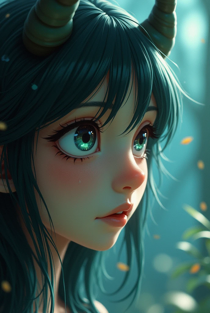 ,(Masterpiece:1.2),(Highest quality),(Superb details),(Ultra high resolution),(best illustrations),film,cinema,gentle,realistic,full body image,wide angle,remote,Create a close-up portrait of a beautiful fairy demon to capture a moment of deep contemplation.. Her expression should be a mix of curiosity and slight discomfort., It was as if she was deeply questioning the truth and her place in it.. Her beautiful eyes should be perfect., Reflecting the surreal world around her.แสงควรจะgentleแต่น่าทึ่ง, Casting soft shadows that emphasize the depth of her thoughts.. Her hair is a little messy., As if she had traveled a long way, Adds a sense of deep contemplation. The color palette is a mix of light and dark pastels., A contemplative tone, Balancing the innocence and complexity of her thoughts, this beautiful demon angel cartoon art is superb in 8K HD., View inside the castle