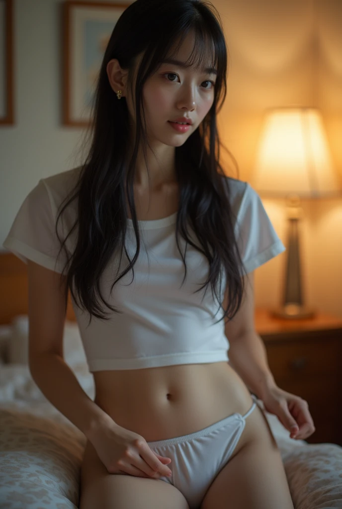 8k, RAW Portrait (Japanese women),masterpiece、Photorealistic:1.3、Realistic, Ultra-high resolution, Highest quality, Real Life Photos ,( in the evening :1.1),
((((2 people:1.5)))), (((Two girls showing off their panties In the room)))、(Cute Face:1.3)、日本の2 people,((日本の女子高生2 people))、((本物の女子高生2 people))、((Japanese High School Uniform:1.6))、 Long Hair,,Slender body,、In the room、
big, beautiful, Detailed eyes, Black Hair,(Written boundary depth:1.3)、 ((Dark brown eyes:1.2))、(Realistic skin texture:1.3)、(Immersive atmosphere:0.8、Chiaroscuro:1.2) 、(Viewer:1.3)、((Embarrassing))、((Red cheeks:1.3))、((From belowの天井:1.2))、(smile:1.2)、((She&#39;s wearing tiny silk panties))、((Panty shot))、((A woman rolling up her skirt))、((From below:1.25))、((Panties close up:1.46))、((Panty shot))、the most beautiful woman in the world、the most beautiful woman in the world、((Spread your legs out to the side:1.4))