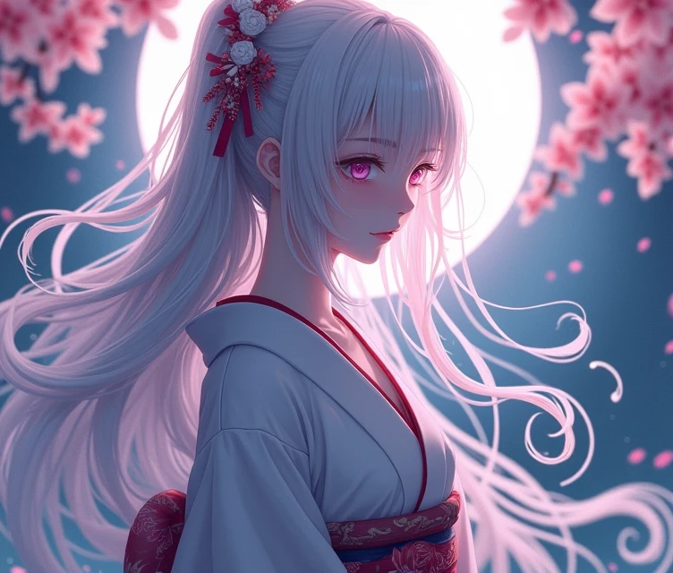 anime, anime風, Character portrait, Japanese style,One person, Long Hair, ghost