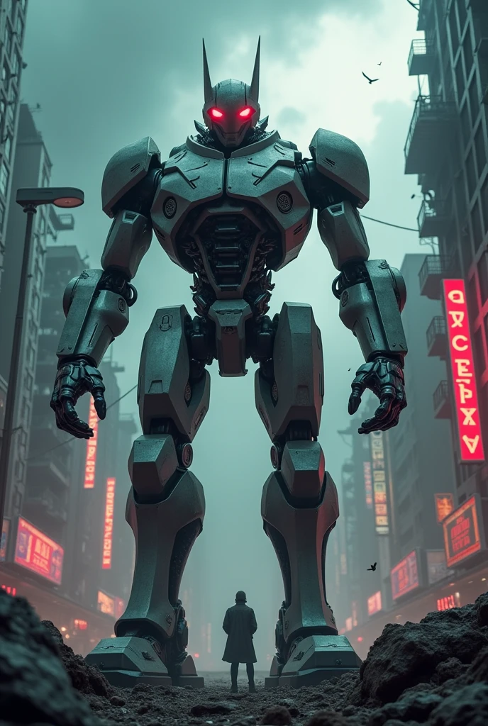 A humanoid robot that is the enemy of a hero