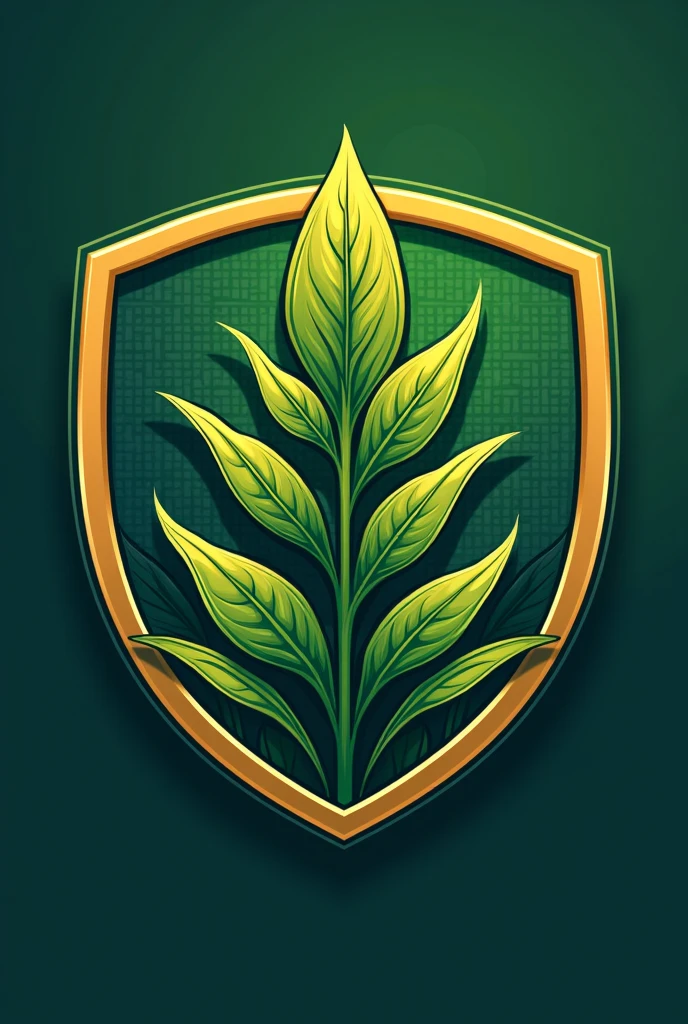 Create a football shield for a team called NPK with the table of elements in the background and a soybean plant as the symbol