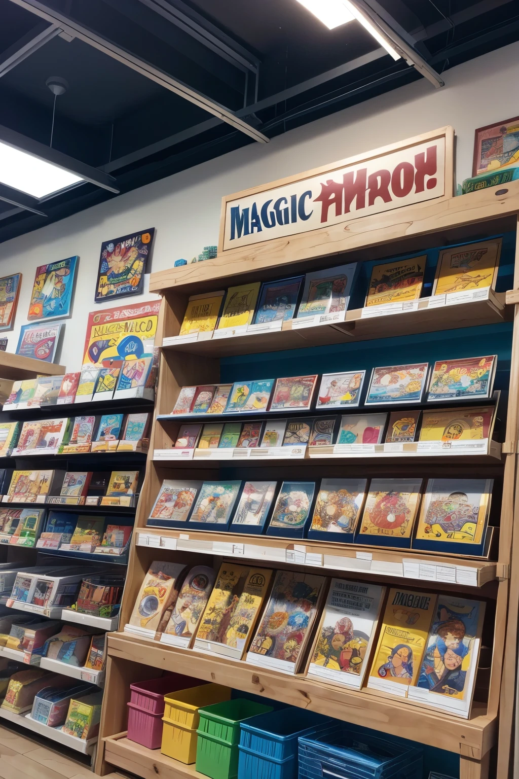 Create a print for a toy store called Magic World