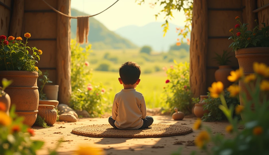In a village there lived a , Ali. Ali was very innocent and had faith in Allah. He always prayed and recited the Holy Quran with his parents.