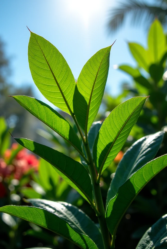 Bunch of ambarella leaves