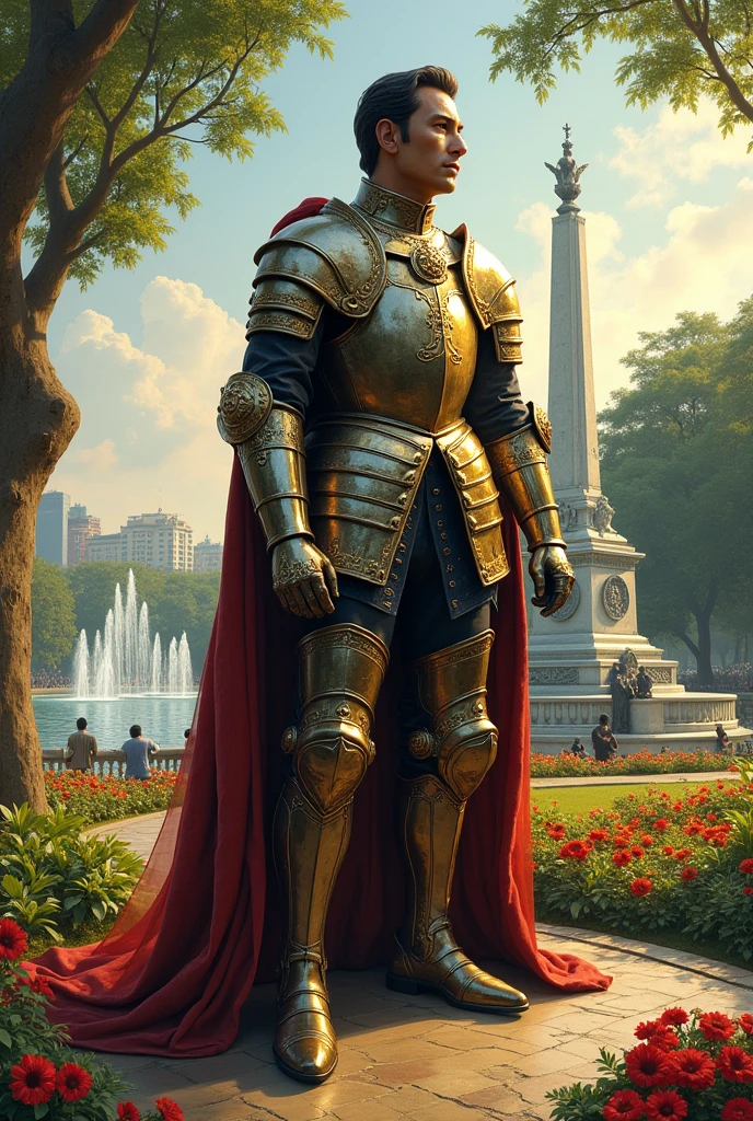 rizal Wearing armor and rizal park