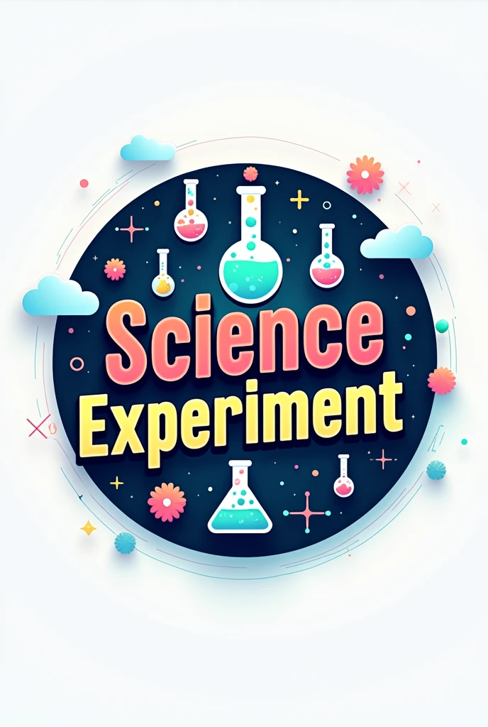 Best quality, 8k image,logo for youtube channel must be to write this topic in logo topic is science experiment Central in circle perimeter