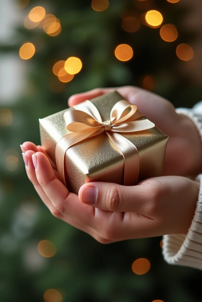 Hand holding gift