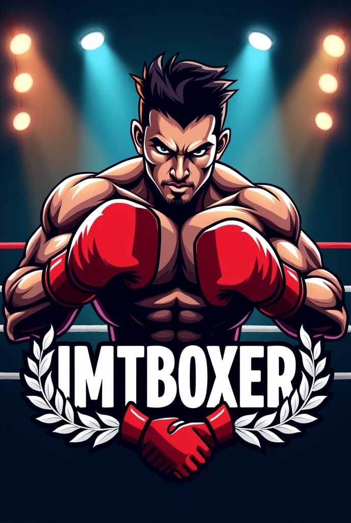 Boxing logo the name of ( IMTBOXER)