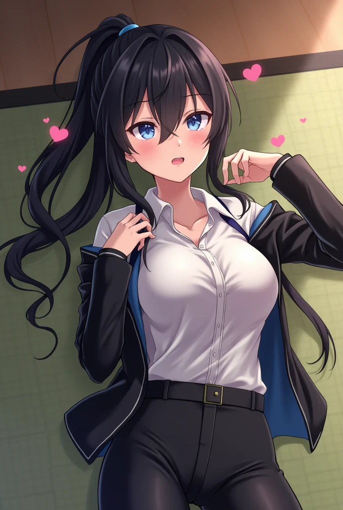 young woman、、Long Hair、Glasses girl、high school girl、Blazer uniform、tears、Beautiful woman、Very thick thighs、The face of climax、Sticking out tongue、cry、shout、classroom、Please sit down and spread your legs...、Best image quality、High resolution、masterpiece、super high quality、Thick pubic hair、orgasm face、Light purple bra、Light purple panties、Small breasts、Very big ass、Blushing、4K quality、Blushing、Cry of ecstasy、Wearing black pantyhose、Sweaty all over、Heavy breathing、Her breasts are bouncing up and down、Low - Angle、Cowboy Shot、Shaking breasts,uneven chest、上下にShaking breasts、panties under pantyhose