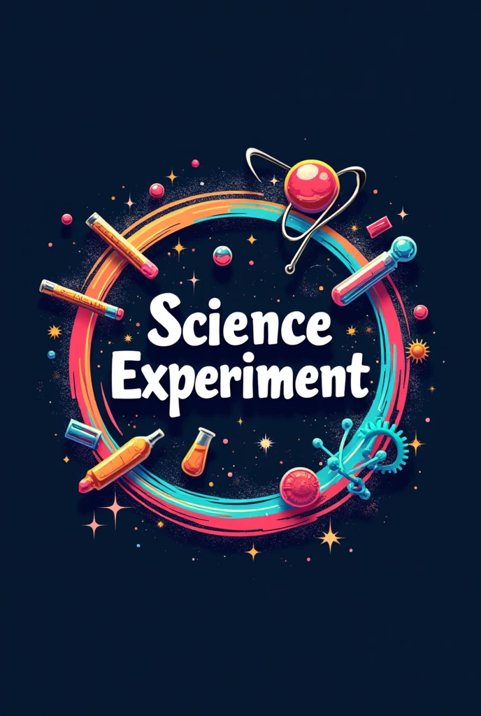 Best quality, 8k image,logo for youtube channel must be to write this topic in logo topic is science experiment Central in circle boder
